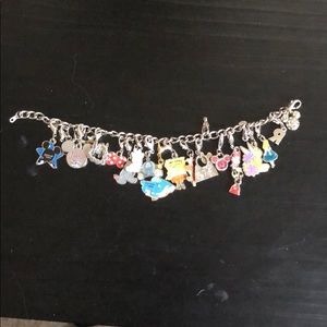 Disney silver charm bracelet